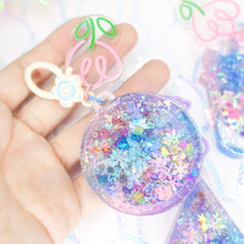 Load image into Gallery viewer, Festive Hooray shakers keychain