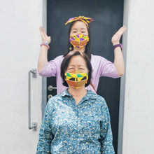 Load image into Gallery viewer, (Set 5.0) Matchy Face Mask + Headband - Tribal Print
