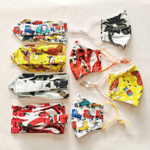 Load image into Gallery viewer, (Preorder) Fabric Face Mask / Headband 3.0 - White Batik