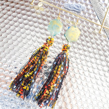Load image into Gallery viewer, Let's Gogh Wheatfield with textured tassels all the way