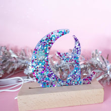 Load image into Gallery viewer, Dreams do come true Mermaid on moon light up display