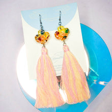 Load image into Gallery viewer, Dreams you wish floral magical gems with sunset tassels