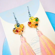 Load image into Gallery viewer, Dreams you wish floral magical gems with sunset tassels