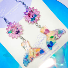 Load image into Gallery viewer, Dreams you wish magical gems floral mermaid tail