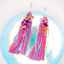 Load image into Gallery viewer, Dreams you wish 4 ways hooped magical gems tassels