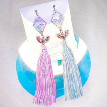 Load image into Gallery viewer, Dreams you wish holographic unicorn tassels all the way