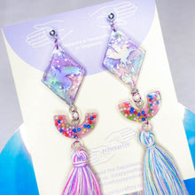 Load image into Gallery viewer, Dreams you wish holographic unicorn tassels all the way