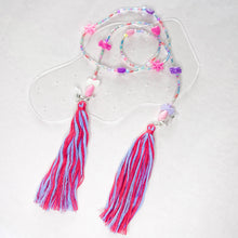 Load image into Gallery viewer, Dreams you wish 4 in 1 mask chain with tassels earrings