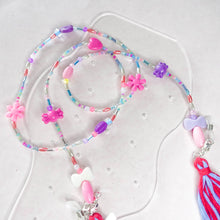 Load image into Gallery viewer, Dreams you wish 4 in 1 mask chain with tassels earrings