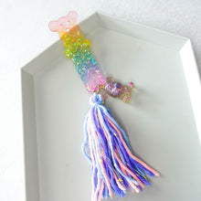 Load image into Gallery viewer, Dreams you wish 2.0 Bearby bookmark with textured tassels