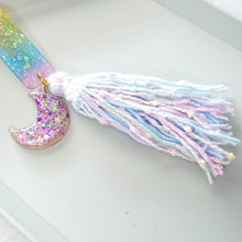Load image into Gallery viewer, Dreams you wish 2.0 Meowy bookmark with textured tassels