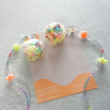 Load image into Gallery viewer, Dreams you wish 2.0 - 4 in 1 mask chain with sunrise pomz