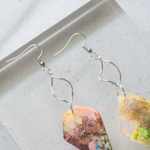 Load image into Gallery viewer, Asymmetrical Twirly Shapes - Psychedelic Infinity Earrings