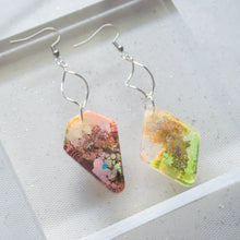 Load image into Gallery viewer, Asymmetrical Twirly Shapes - Psychedelic Infinity Earrings