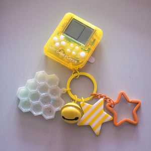 Yellow Mini Game Player bag charm
