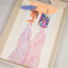Load image into Gallery viewer, Oxpicious Bloops Mismatched Rect Layers Tassels all the way