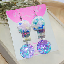Load image into Gallery viewer, Big sequins glitters shapes with pomz