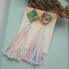 Load image into Gallery viewer, Mixed Media Diamond tassels