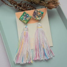 Load image into Gallery viewer, Mixed Media Diamond tassels