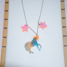 Load image into Gallery viewer, Starry unicorn necklace