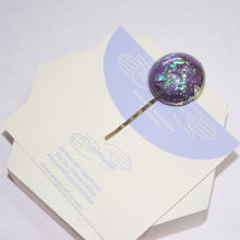 Load image into Gallery viewer, Purple planet Hair Clip
