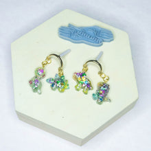 Load image into Gallery viewer, Dino-Mite Inverted U Double Dangle Stud