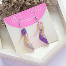 Load image into Gallery viewer, Princess heels - Purple/ Yellow