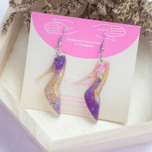 Load image into Gallery viewer, Princess heels - Purple/ Yellow
