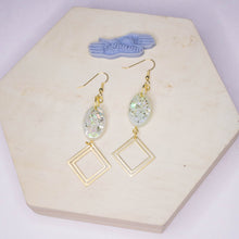 Load image into Gallery viewer, Pastel Days Oval Dangles