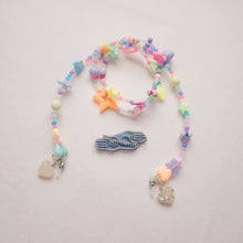 Load image into Gallery viewer, 4 in 1 Pastels with Hearty charm Mask Chain