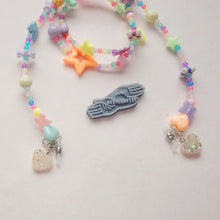 Load image into Gallery viewer, 4 in 1 Pastels with Hearty charm Mask Chain