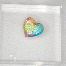 Load image into Gallery viewer, Pride Rainbow Big Heart brooch