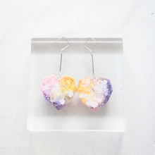 Load image into Gallery viewer, Diamond Stud Bar Hearty - Psychedelic Infinity Earrings