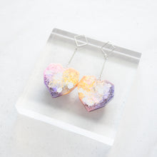 Load image into Gallery viewer, Diamond Stud Bar Hearty - Psychedelic Infinity Earrings