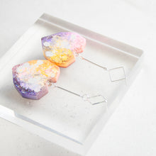Load image into Gallery viewer, Diamond Stud Bar Hearty - Psychedelic Infinity Earrings