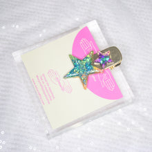Load image into Gallery viewer, Pride rainbow double starry Hair Pin