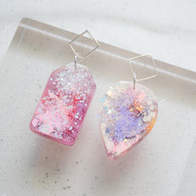 Load image into Gallery viewer, Asymmetrical Diamond Stud Shapey - Psychedelic Infinity Earrings