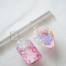 Load image into Gallery viewer, Asymmetrical Diamond Stud Shapey - Psychedelic Infinity Earrings