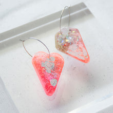 Load image into Gallery viewer, Asymmetrical Hook Shapey - Psychedelic Infinity Earrings