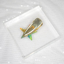 Load image into Gallery viewer, Pride rainbow double starry Hair Pin