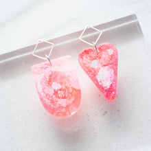 Load image into Gallery viewer, Asymmetrical Diamond Study Shapey - Psychedelic Infinity Earrings