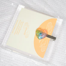 Load image into Gallery viewer, Pride rainbow Heart Hair Pin