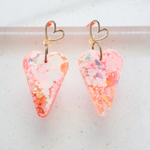 Load image into Gallery viewer, Double Hearty - Psychedelic Infinity Earrings