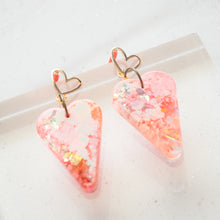 Load image into Gallery viewer, Double Hearty - Psychedelic Infinity Earrings