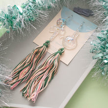 Load image into Gallery viewer, Jolly Asymmetrical - Feeling Festive Tassels all the way