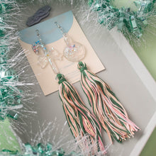 Load image into Gallery viewer, Jolly Asymmetrical - Feeling Festive Tassels all the way