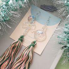Load image into Gallery viewer, Jolly Asymmetrical - Feeling Festive Tassels all the way