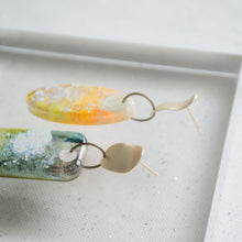 Load image into Gallery viewer, Asymmetrical Gold Stud Shapeys  - Psychedelic Infinity Earrings