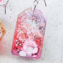 Load image into Gallery viewer, Asymmetrical Kidney Hook shapey - Psychedelic Infinity Earrings