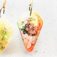 Load image into Gallery viewer, Asymmetrical Twirly Shapes - Psychedelic Infinity Earrings
